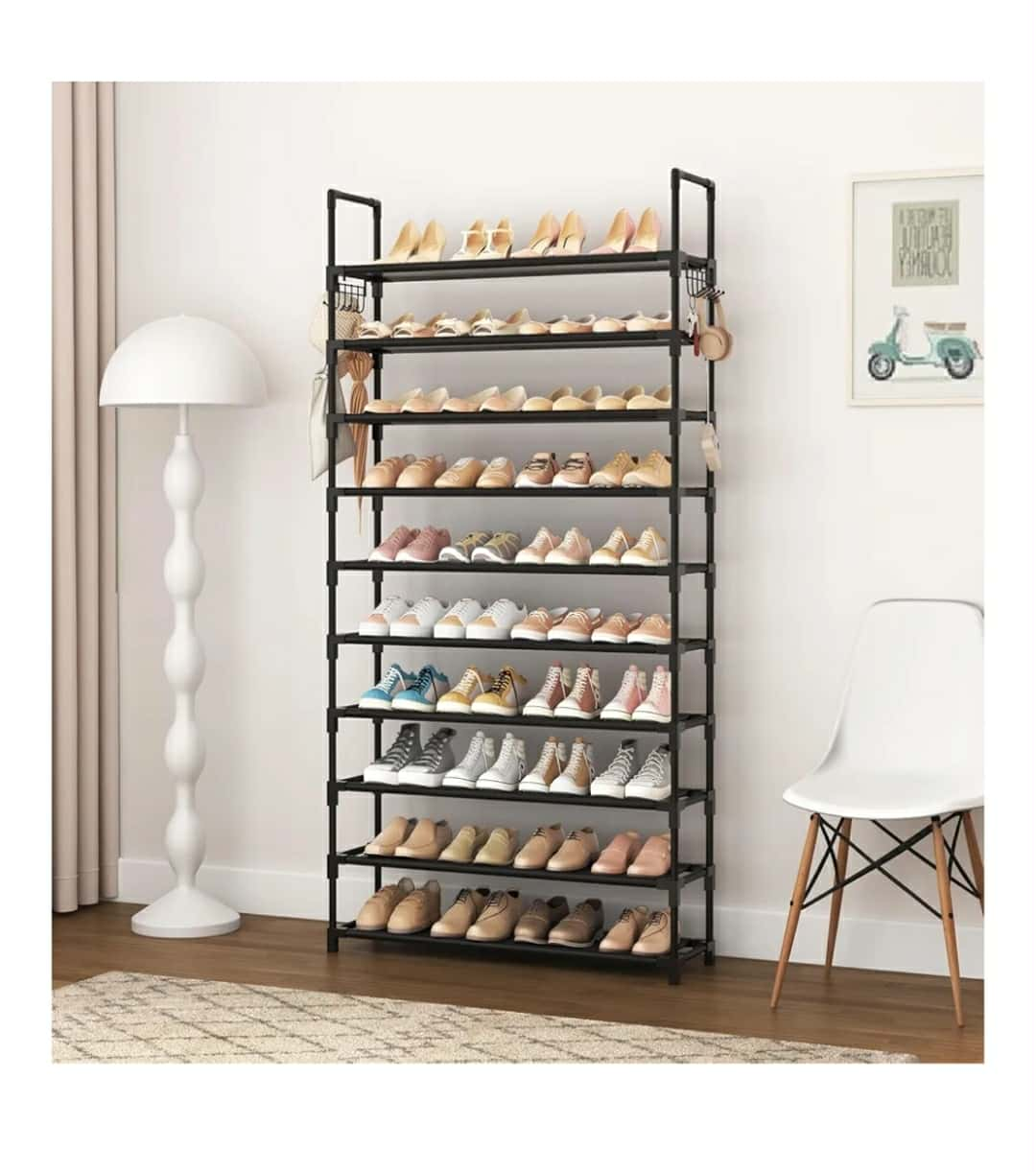 Shoe Rack Organizer - Holds Many Pairs