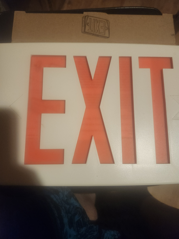 Thomas & Betts Thermoplastic LED Exit Sign - New in Box! - photo 3