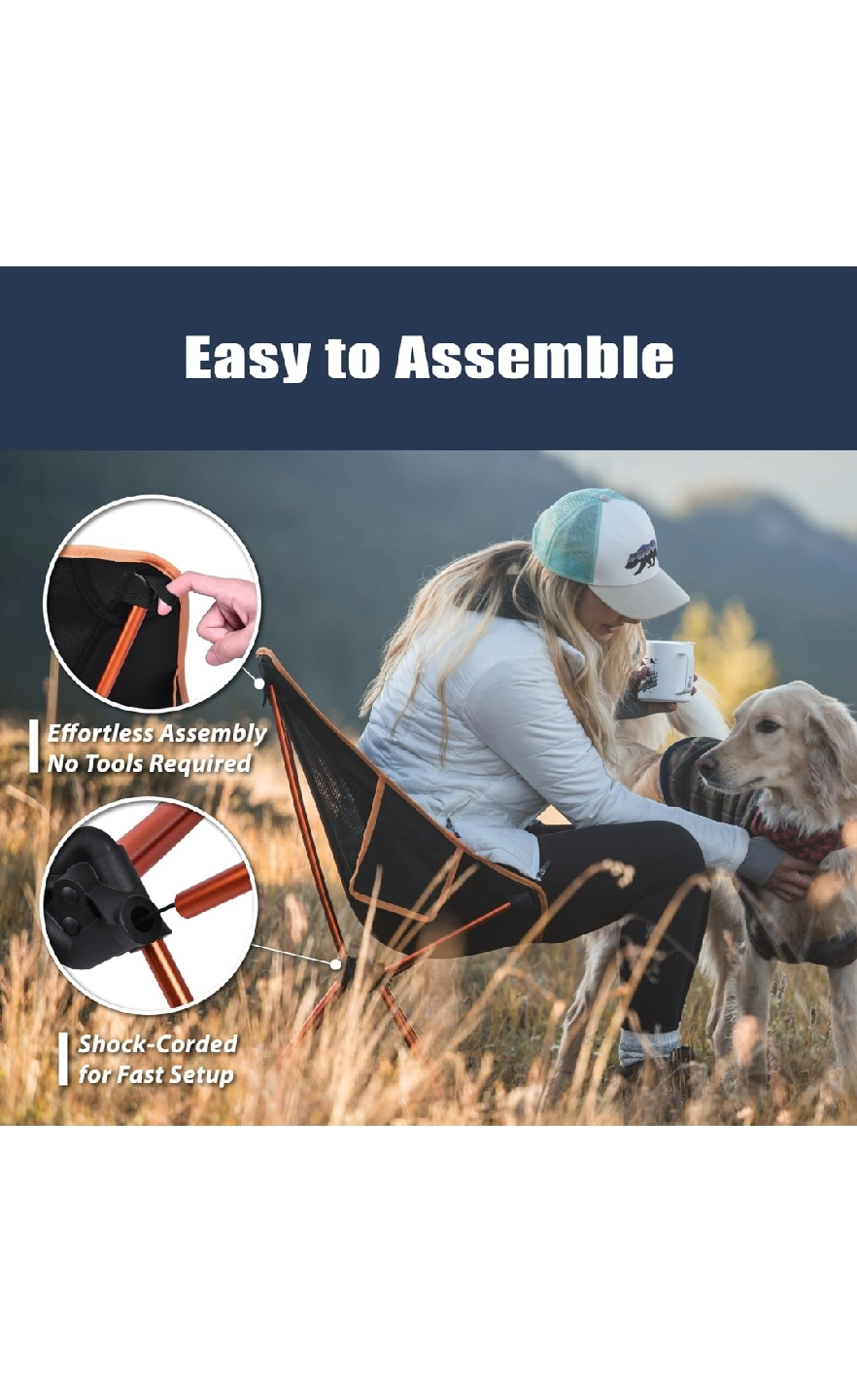 New 2 yizi go Camping Chairs, Folding Camping Chair, Outdoor - photo 4
