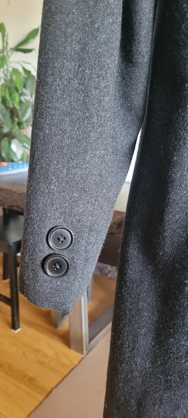 Jacob Grey Wool Coat - Size S image indicator(4)