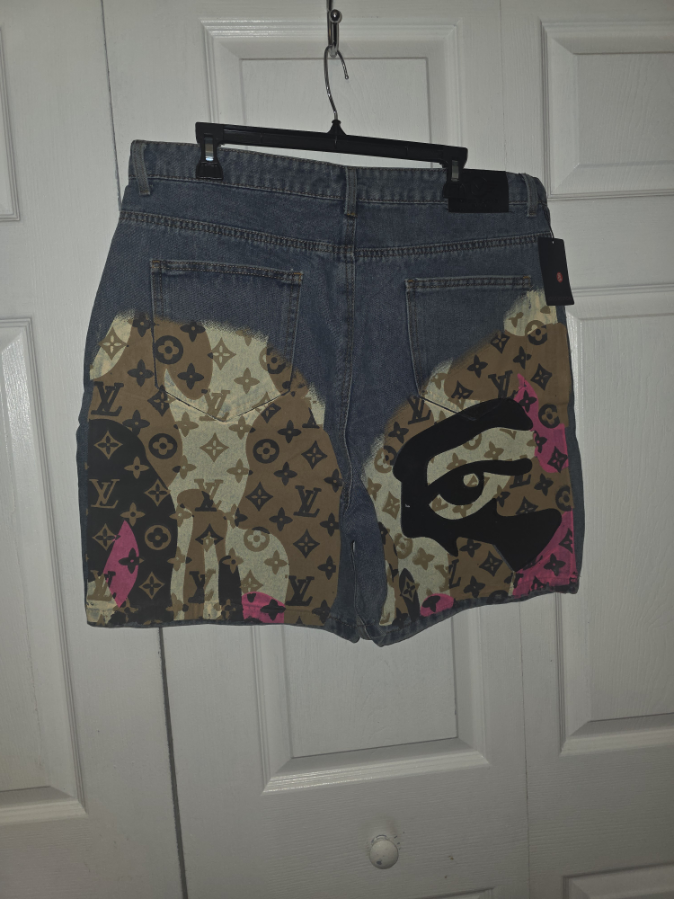 Louis Vuitton Custom Denim Shorts