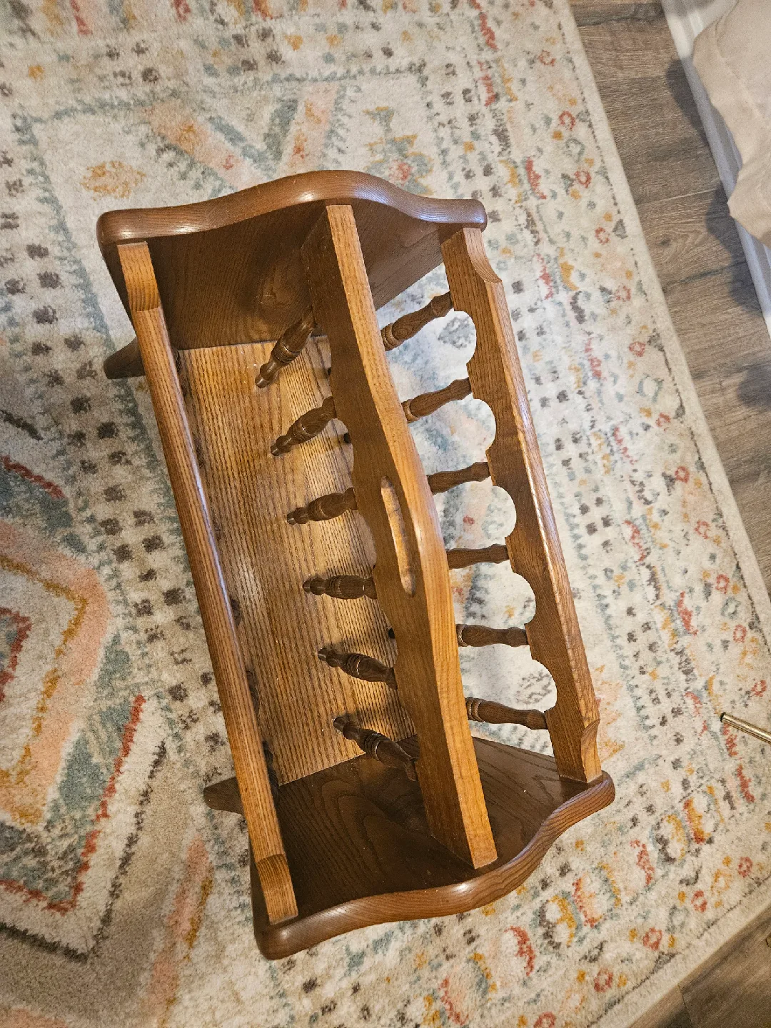 Vintage Wooden Magazine Rack image indicator(4)