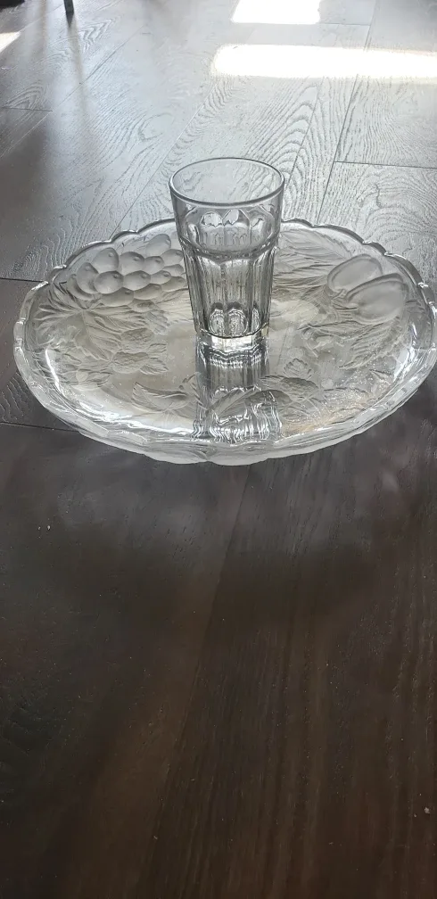 Luscious Crystal Platter 14" Round thumbnail