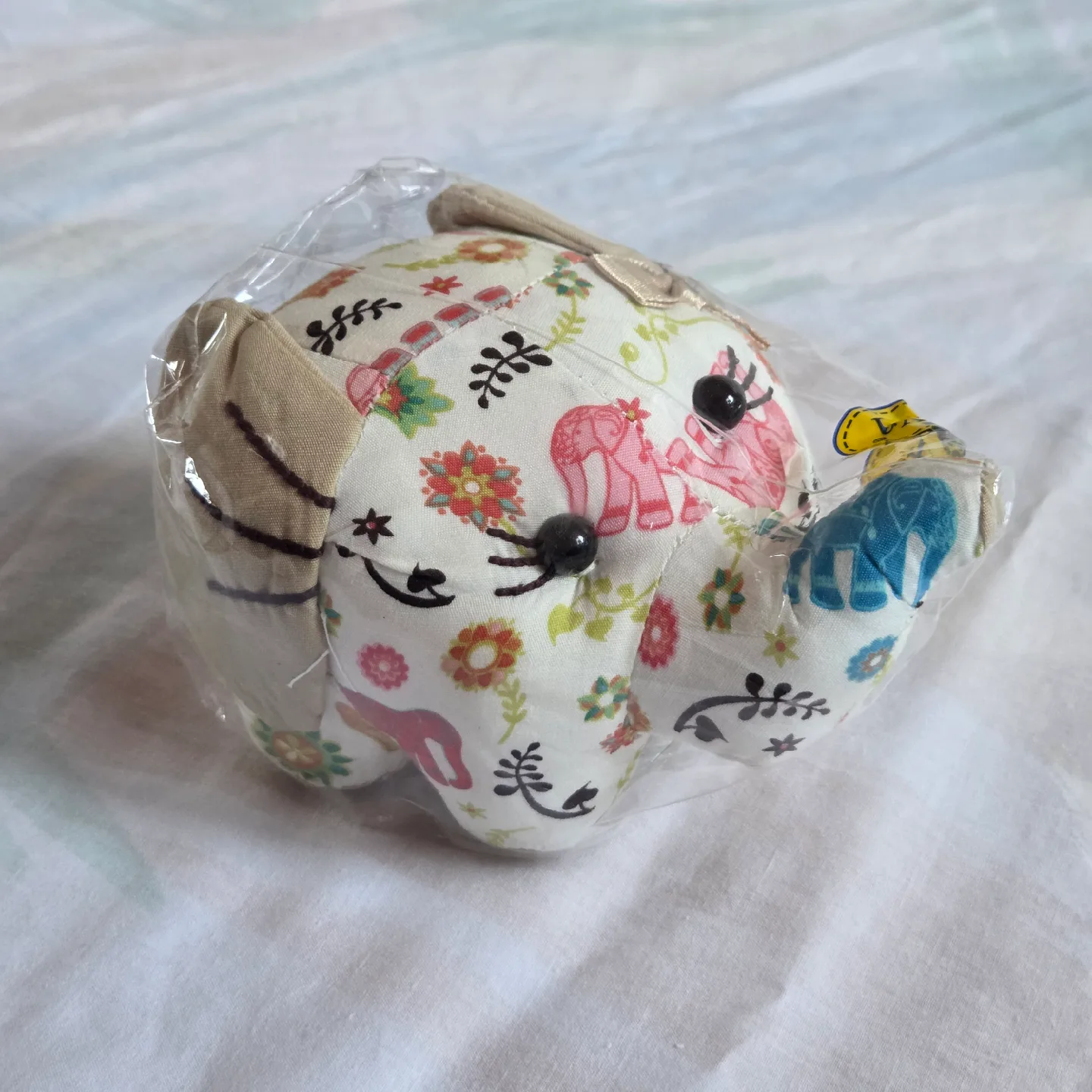 🆕 Floral Design Elephant Doll thumbnail