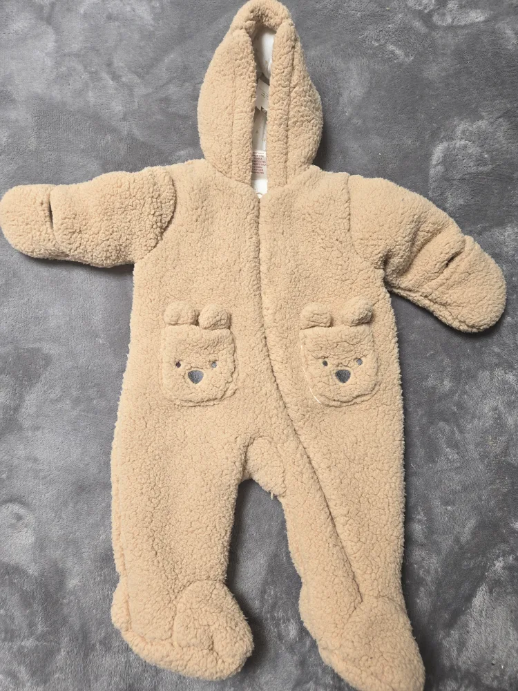 First Wish Bear Onesie - 3-6 Months thumbnail