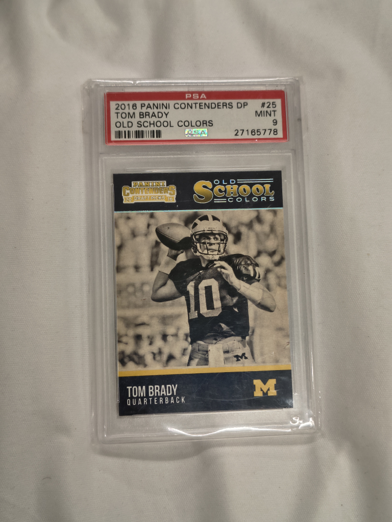 Tom Brady 2016 Panini Contenders DP Old School Colors Card #25