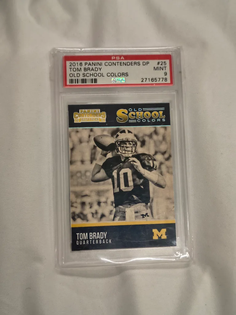 Tom Brady 2016 Panini Contenders DP Old School Colors Card #25 thumbnail