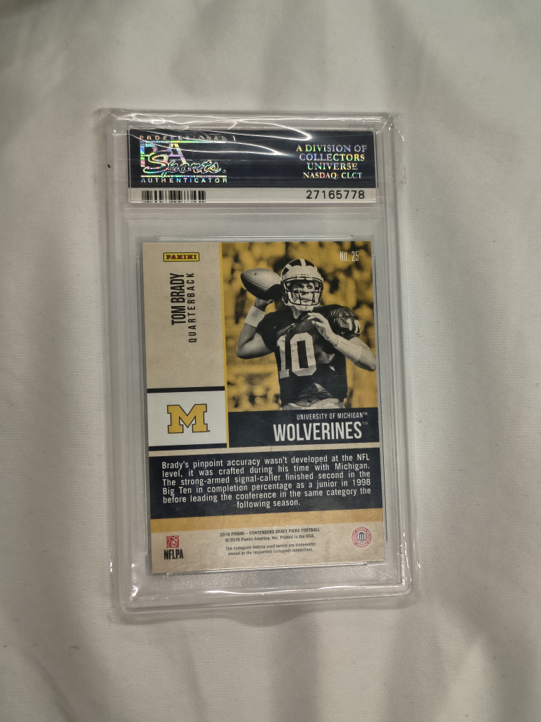 Tom Brady 2016 Panini Contenders DP Old School Colors Card #25 - photo 2