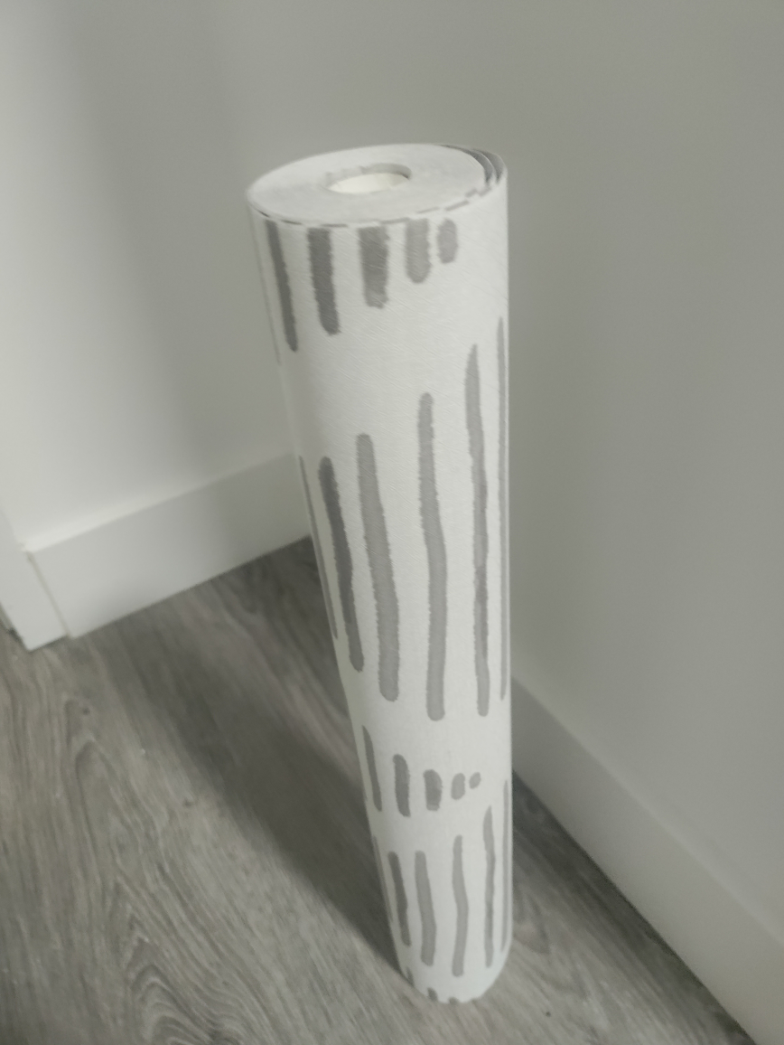 Wallpaper Roll - Grey & White Pattern - photo 2