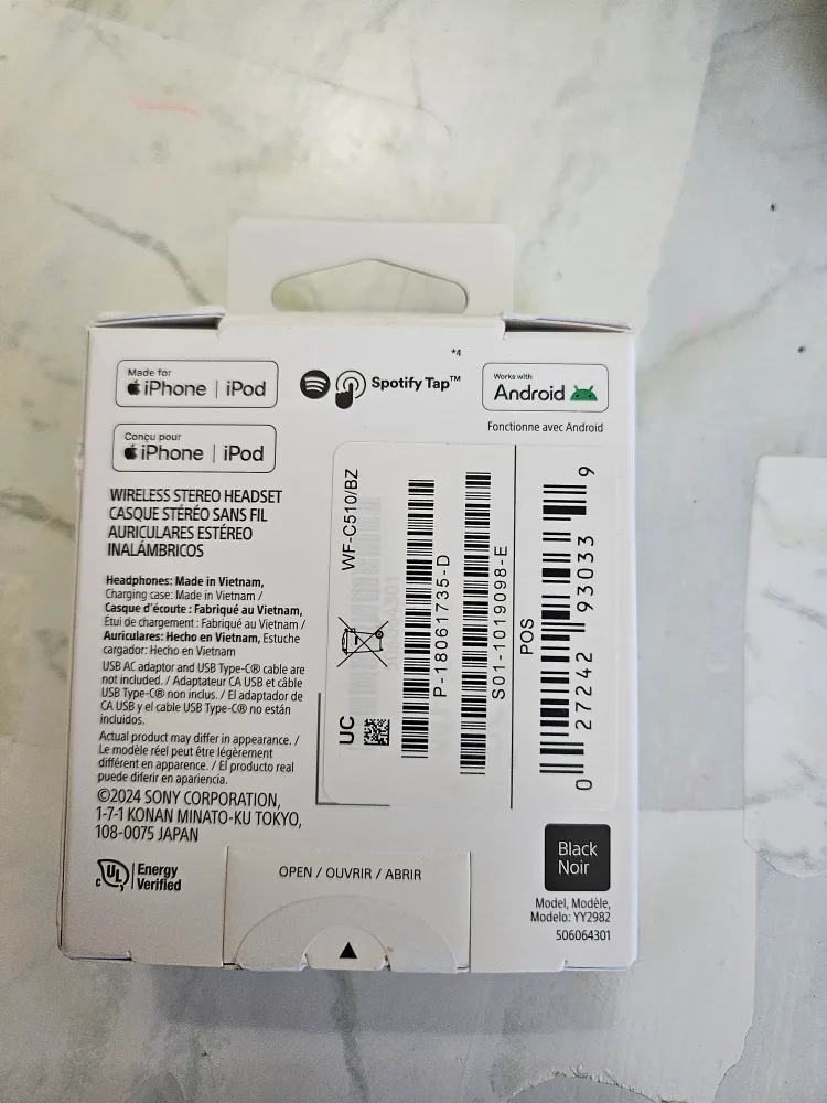 New Sony WF-C510 Wireless Earbuds - Black image indicator(2)