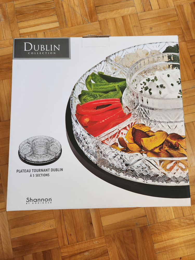 Dublin Lazy Susan,  crystal serving plates - photo 5