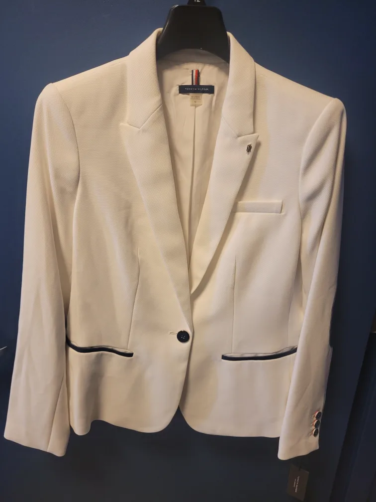 Women's Tommy Hilfiger Blazer - White - NEW!!! thumbnail