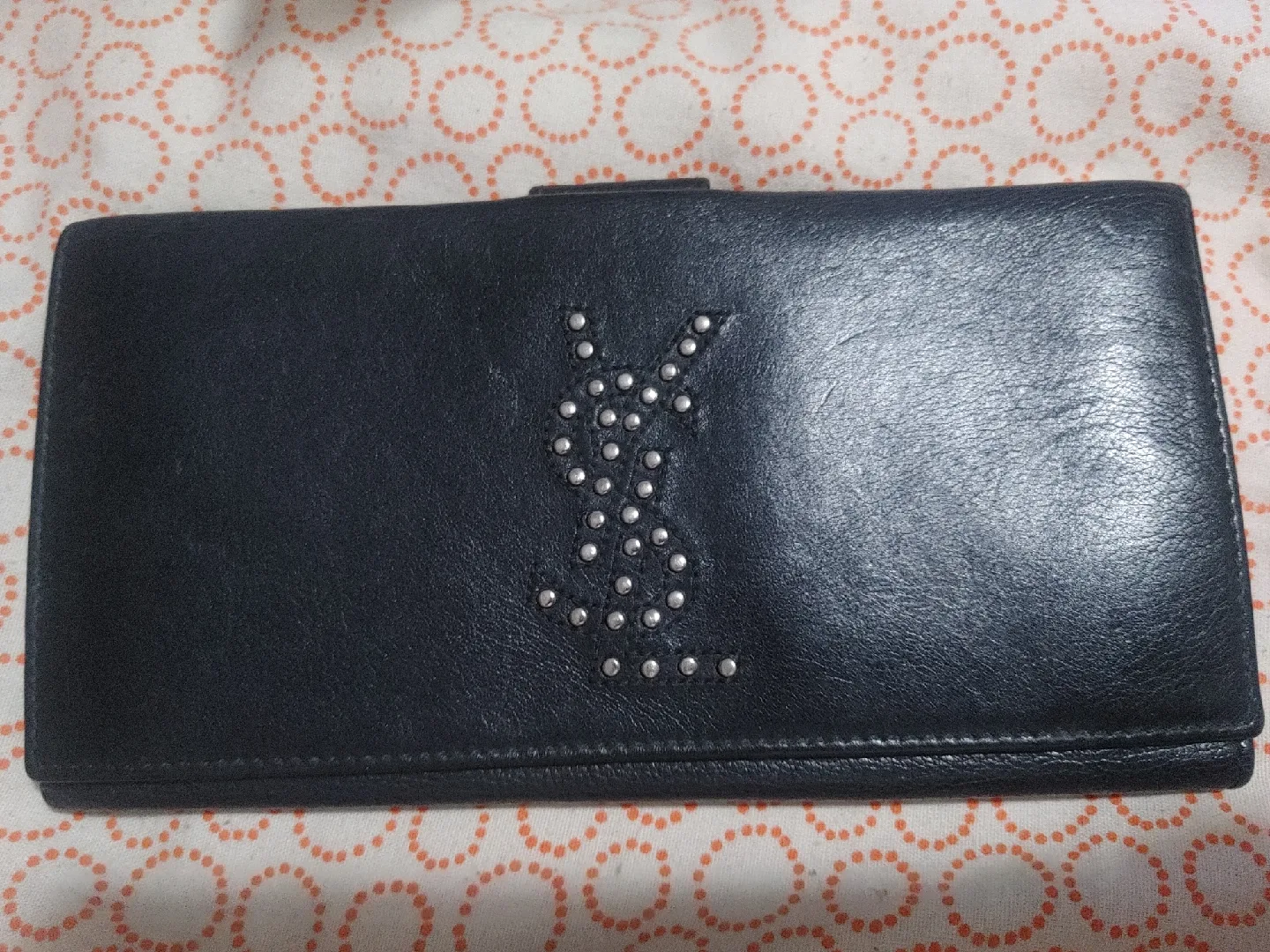 YSL Saint Laurent Black Leather Wallet