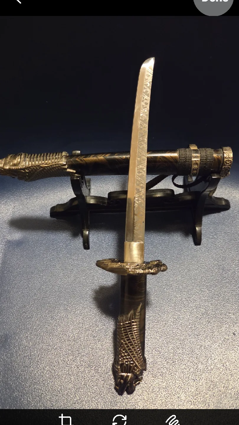 Decorative Dragon Tanto Sword with Stand image indicator(5)