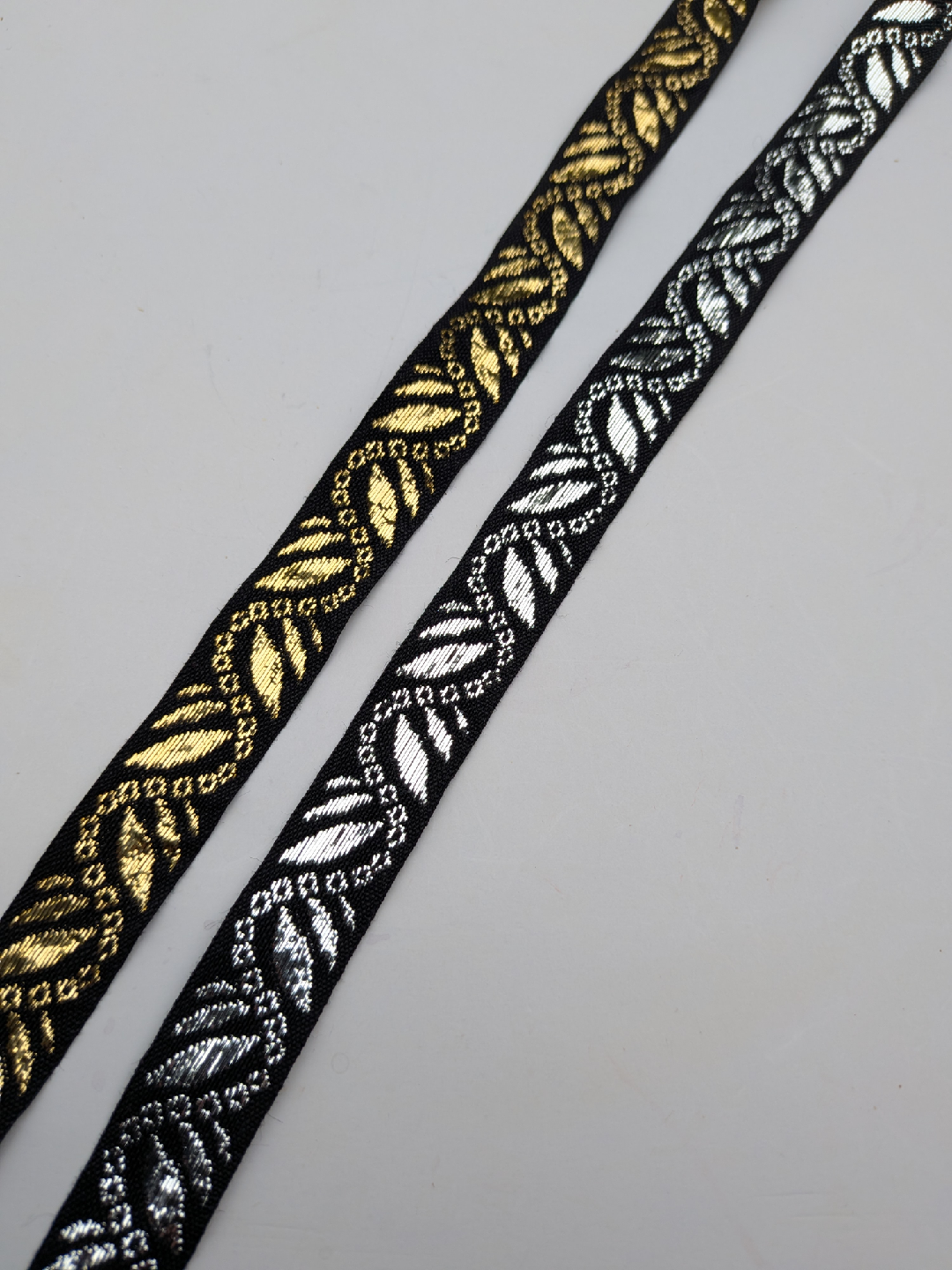 Decorative Black & Metallic vintage Trim - Gold & Silver - photo 5