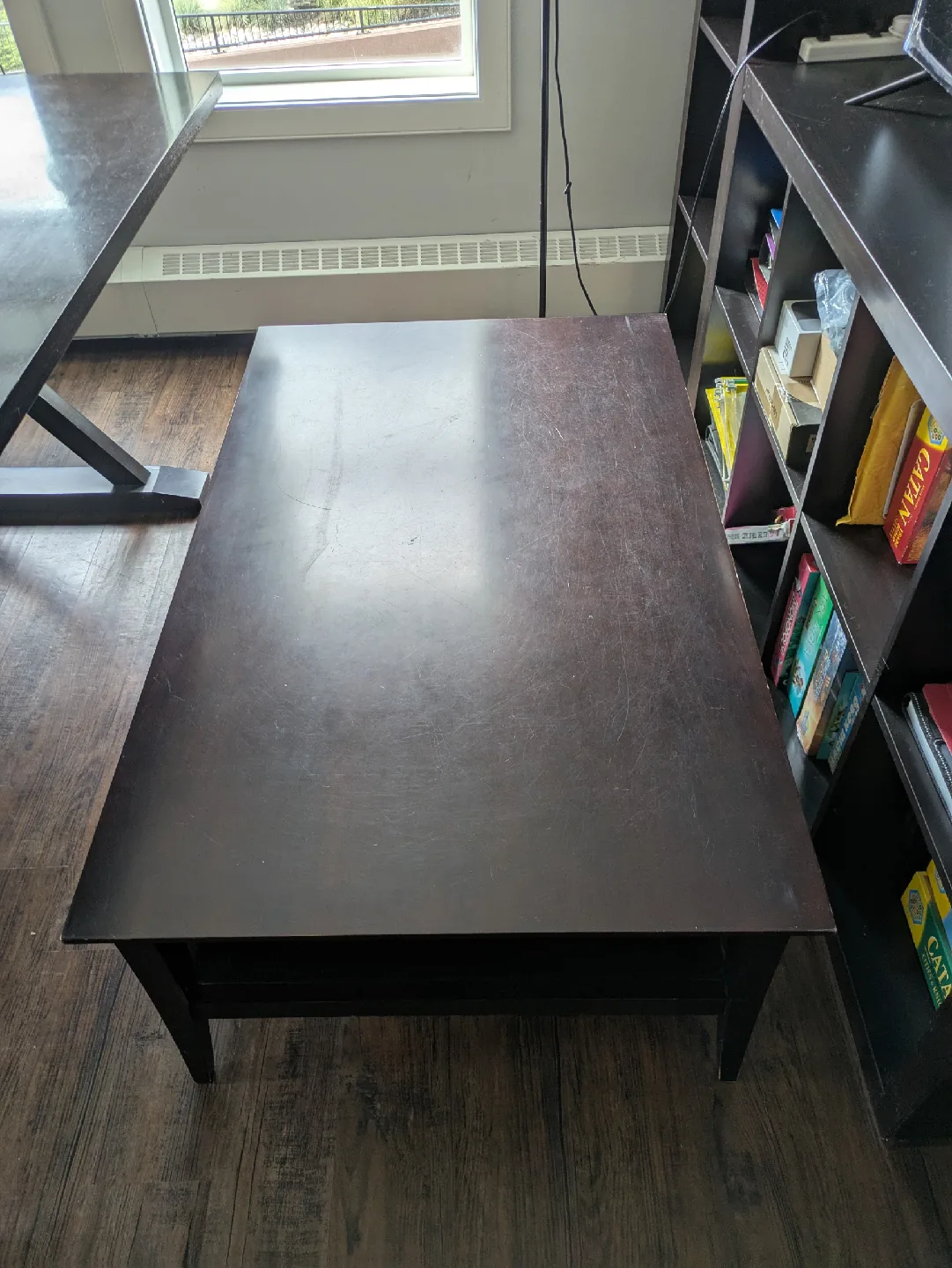 Dark Brown Wooden Coffee & Dining Table Set image indicator(5)