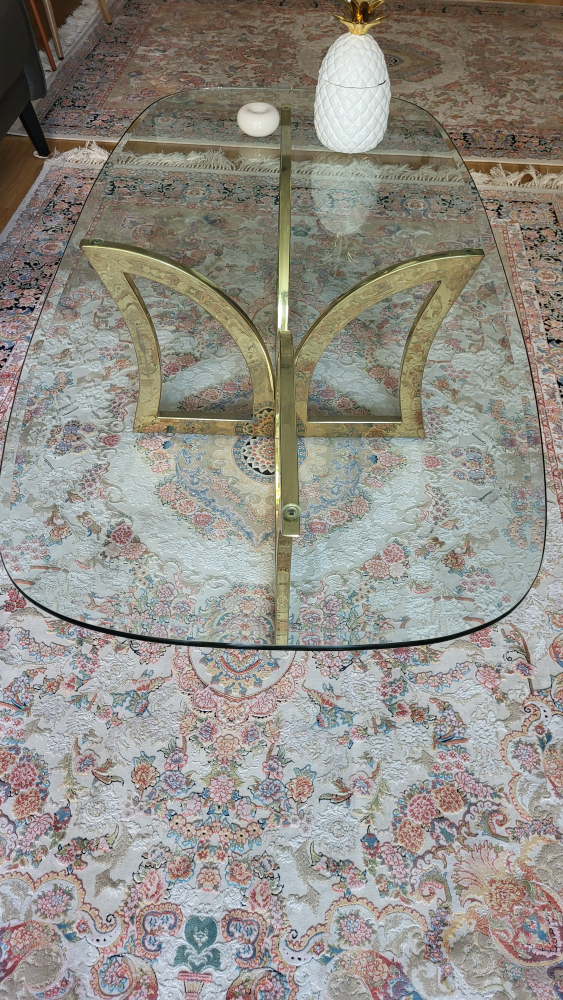 Glass Top Coffee Table with Gold Base - photo 5