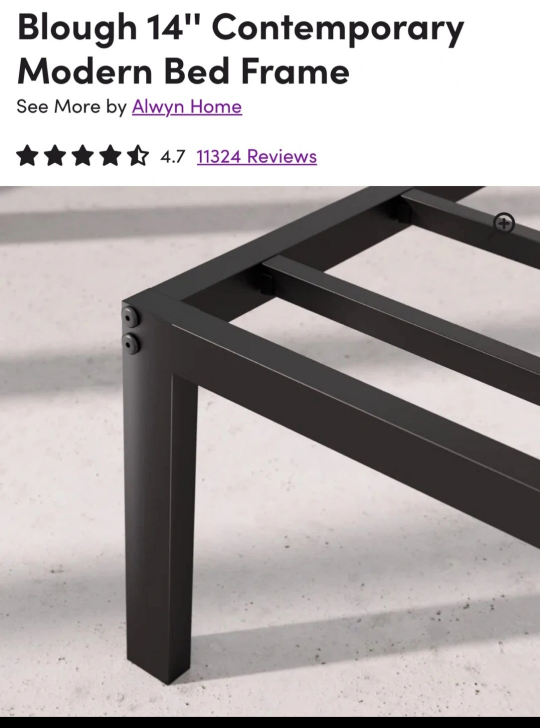 Queen Size 14" Bed Frame - Contemporary Modern - photo 4