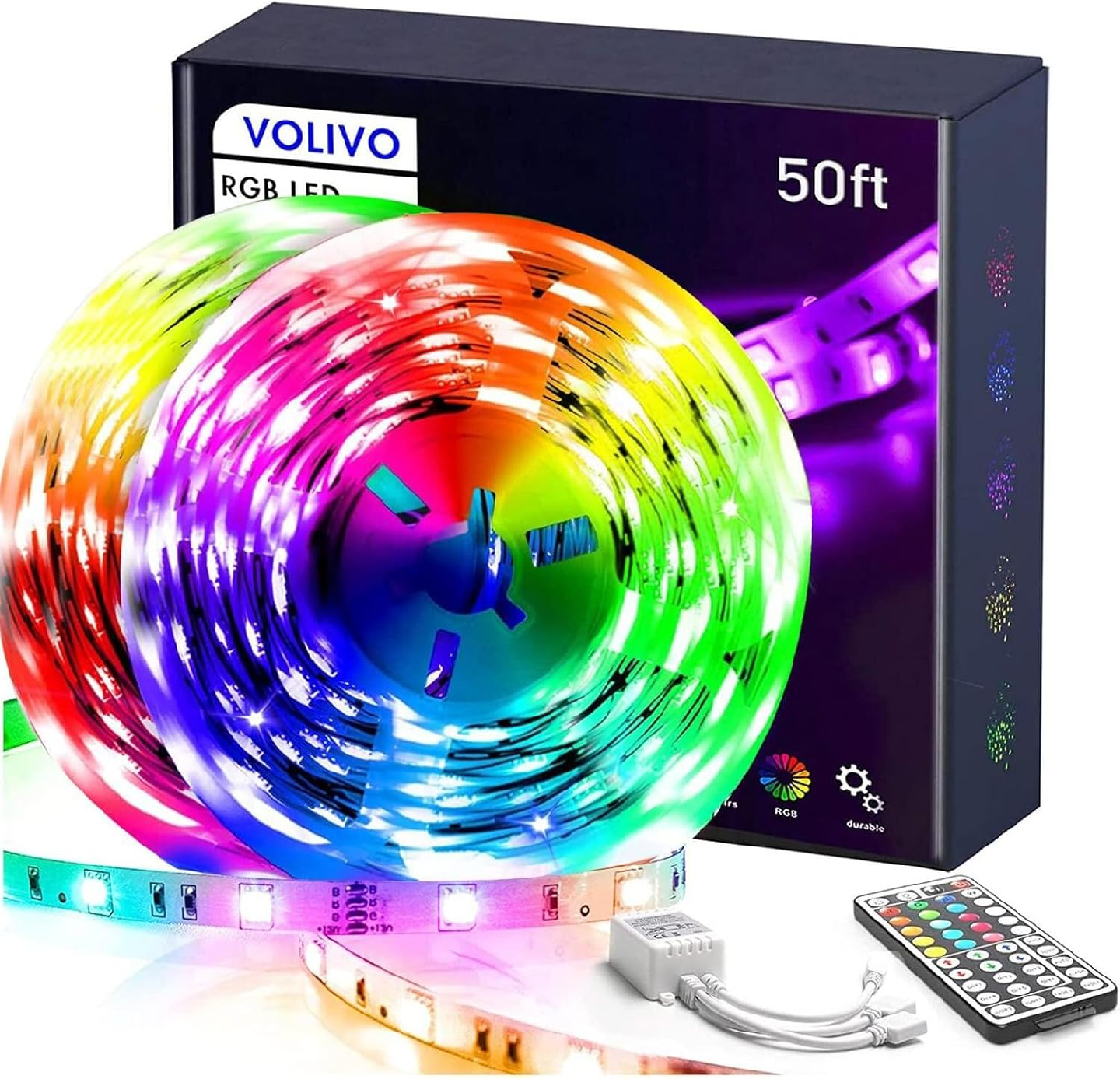 VOLIVO LED Strip Lights 50 FT