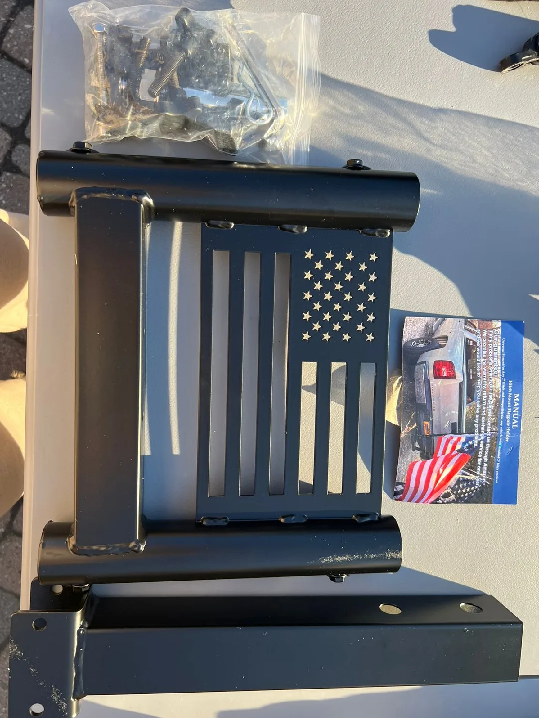 Curt Trailer Hitch Receiver + Hitch flag extension image indicator(5)