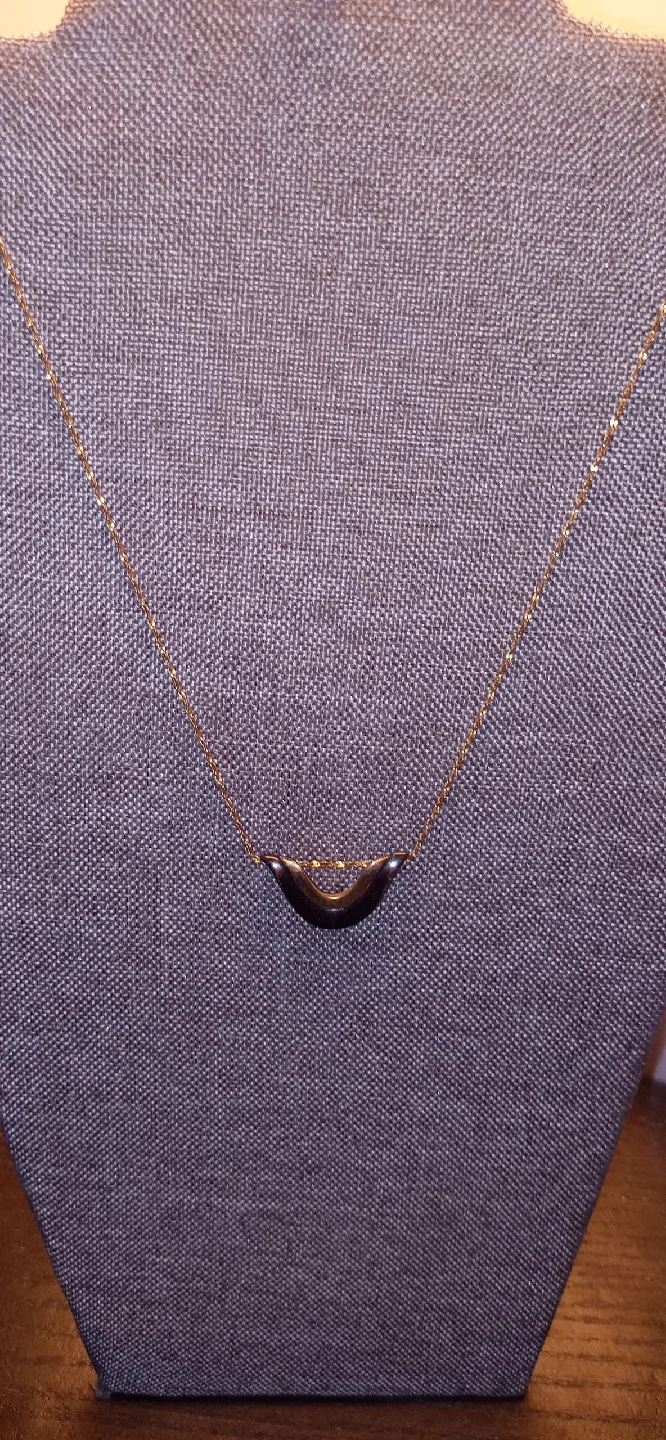 Vintage Piscitelli Gold Tone Necklace with charm image indicator(6)