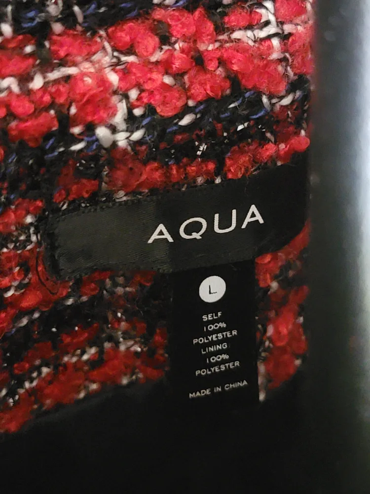 Aqua Red Tweed Blazer - Size L image indicator(5)