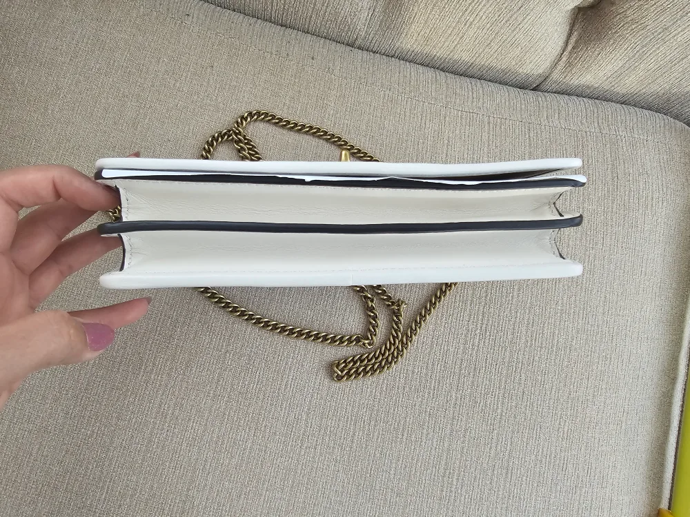 BNWT Authentic Coach Leather Chain Crossbody Bag image indicator(9)