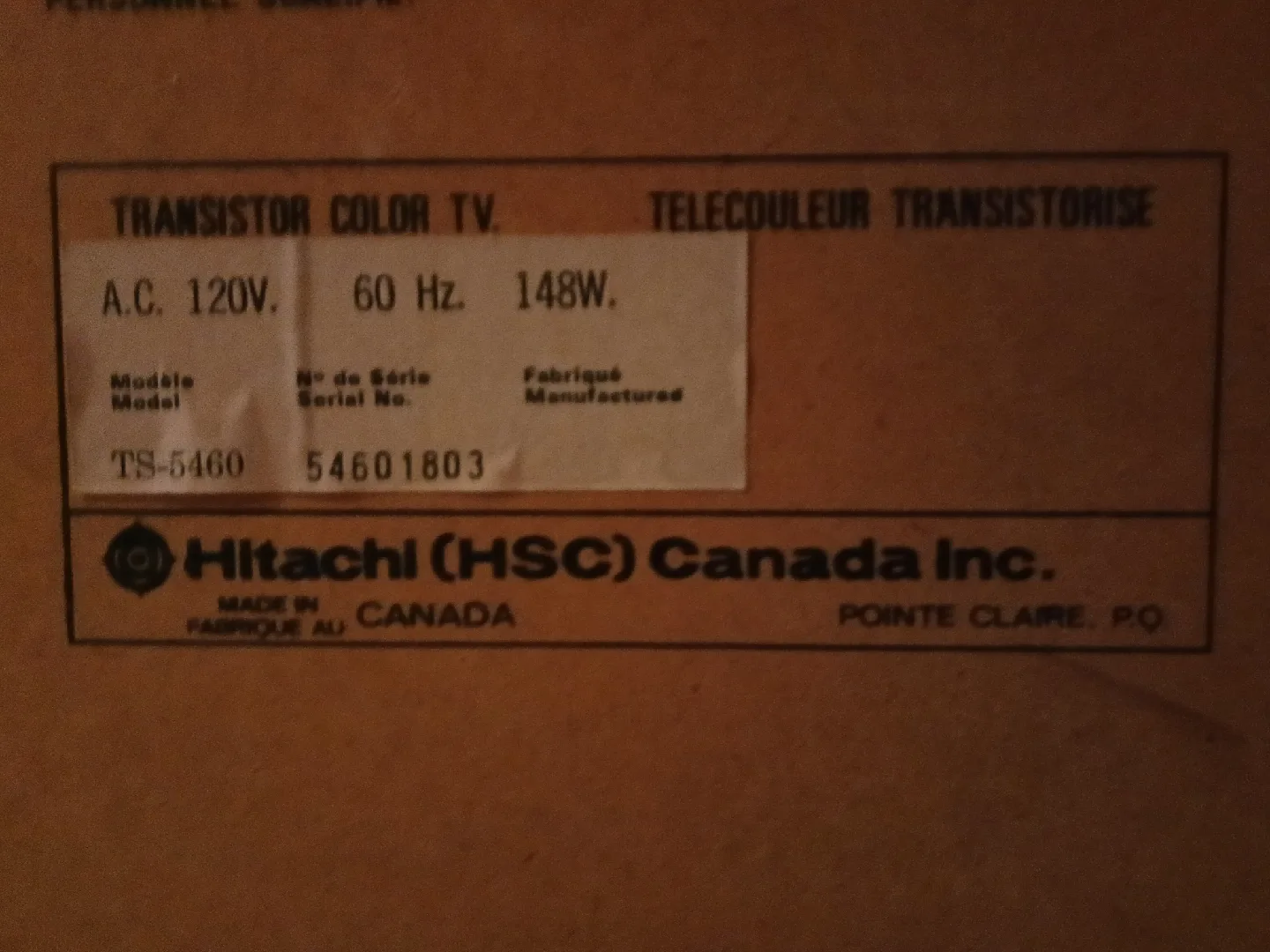 Classic television image indicator(10)