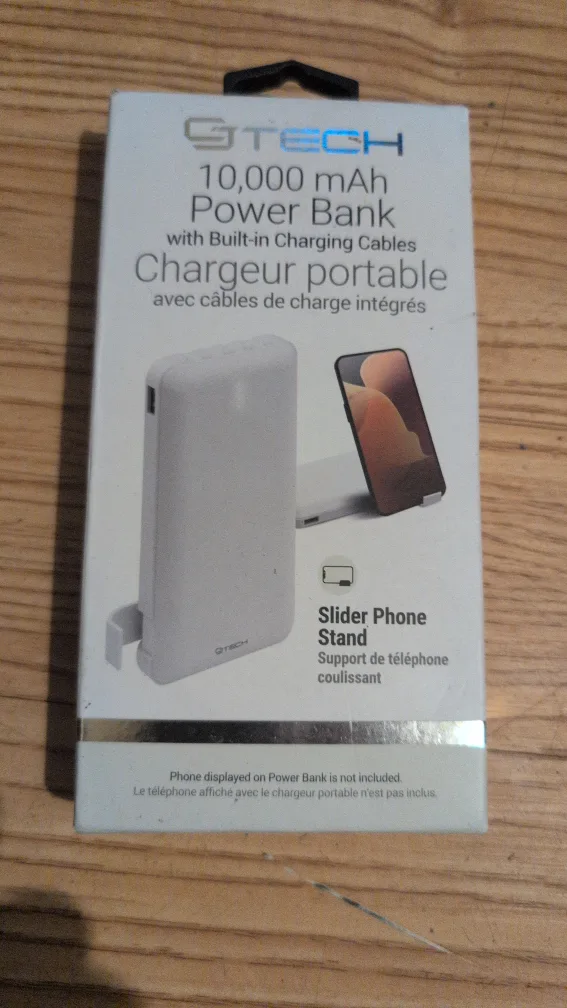 G-Tech 10,000 mAh Power Bank with Phone Stand - New thumbnail