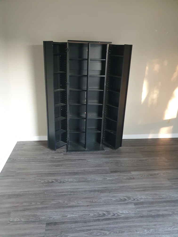 Black Wooden Storage Cabinet - photo 4