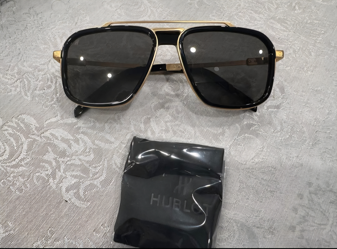 Hublot Black & Gold Sunglasses with Box - photo 2