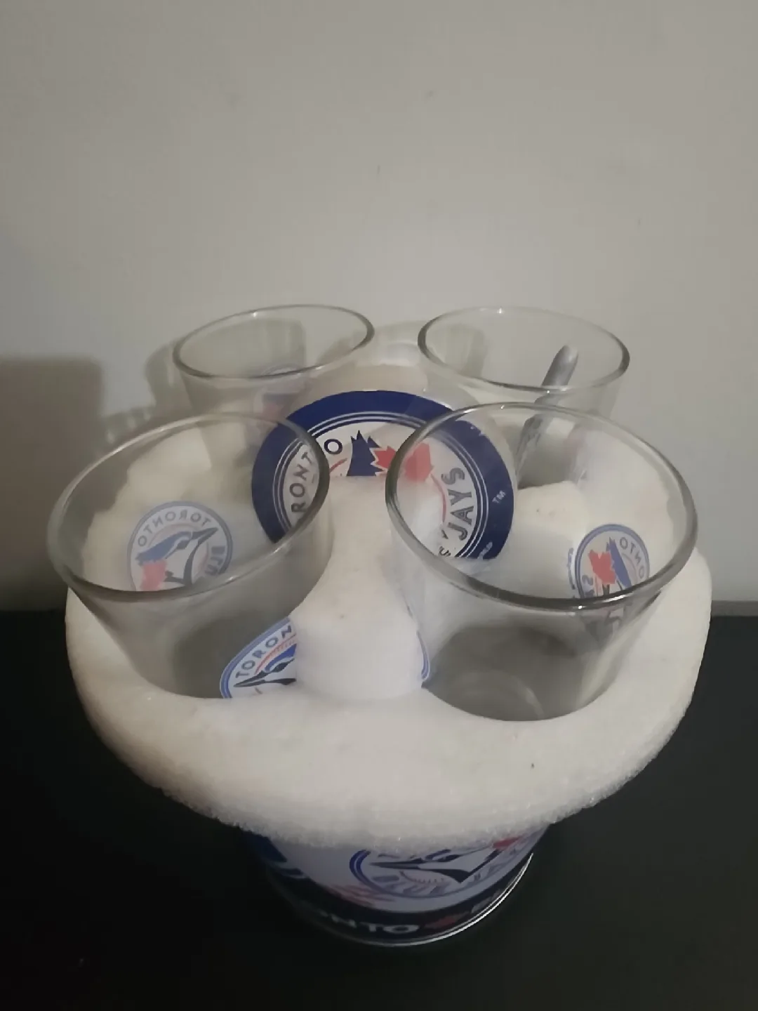 Toronto Blue Jays Bucket with Glasses & Coasters image indicator(4)