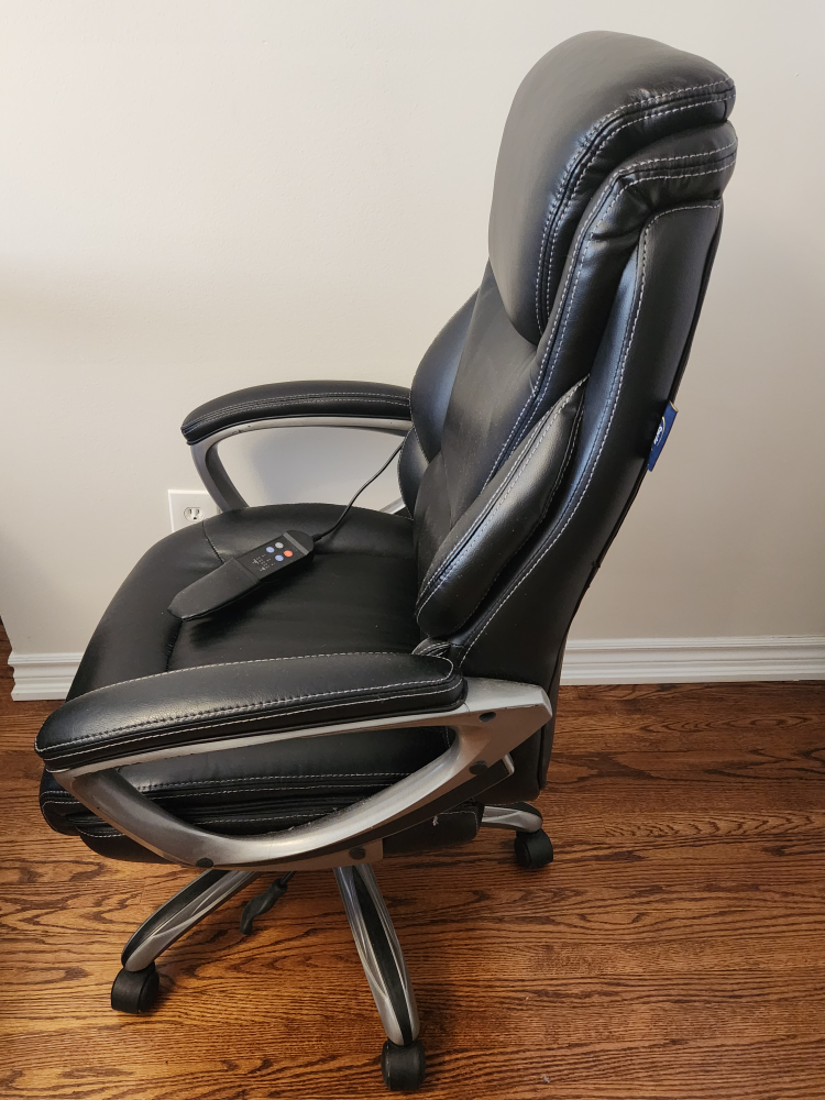 Serta Kenton Massage Black Leather Office Chair - photo 2