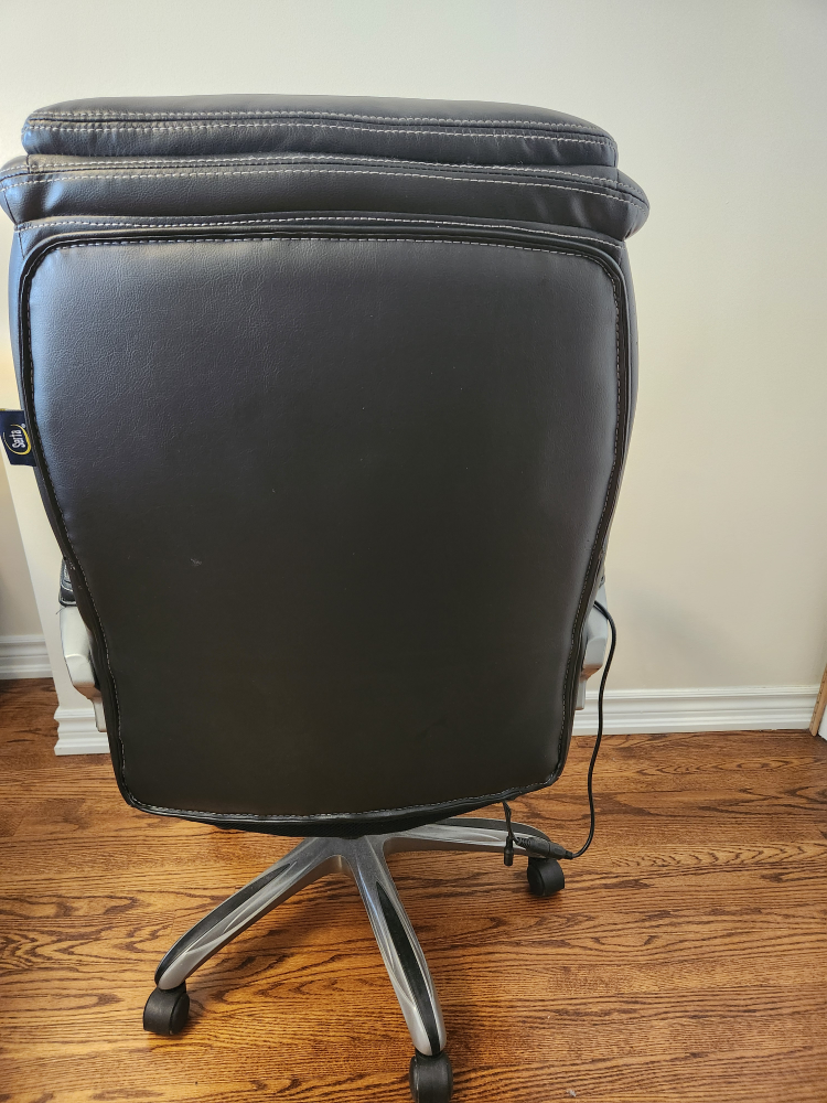 Serta Kenton Massage Black Leather Office Chair - photo 3