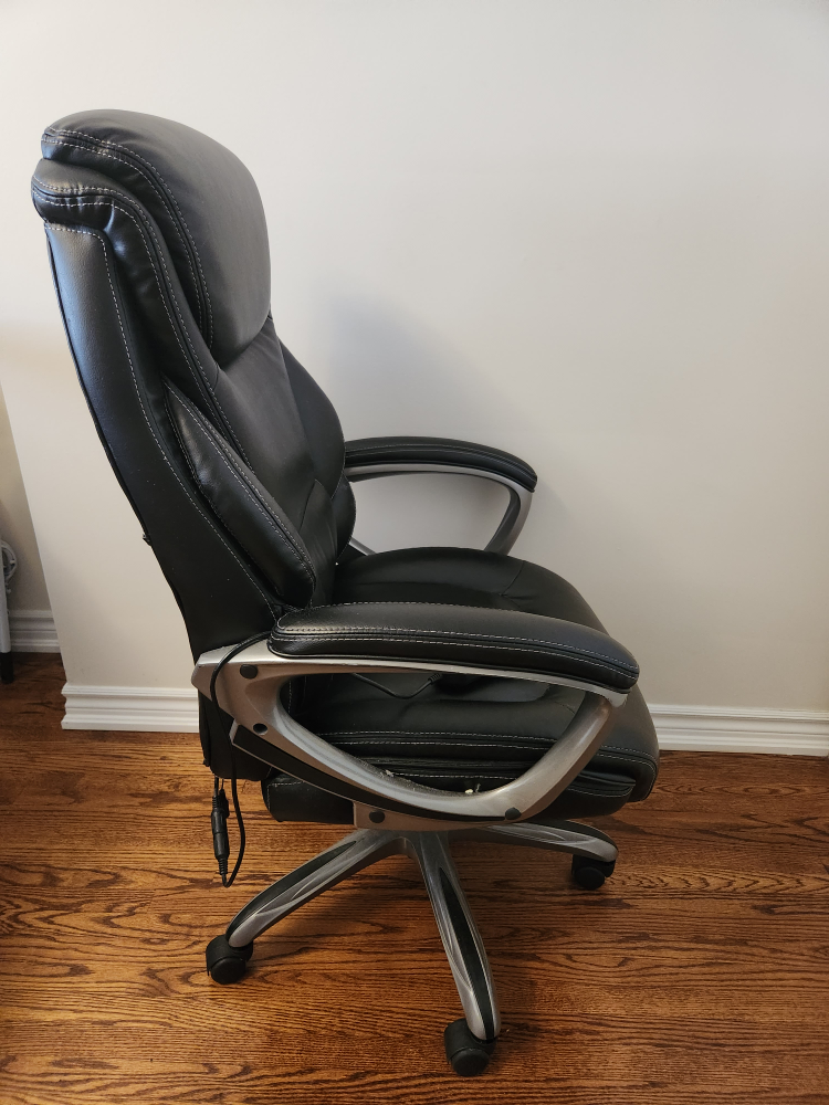 Serta Kenton Massage Black Leather Office Chair - photo 4