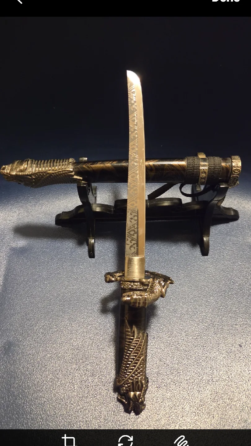 Decorative Dragon Tanto Sword with Stand image indicator(6)