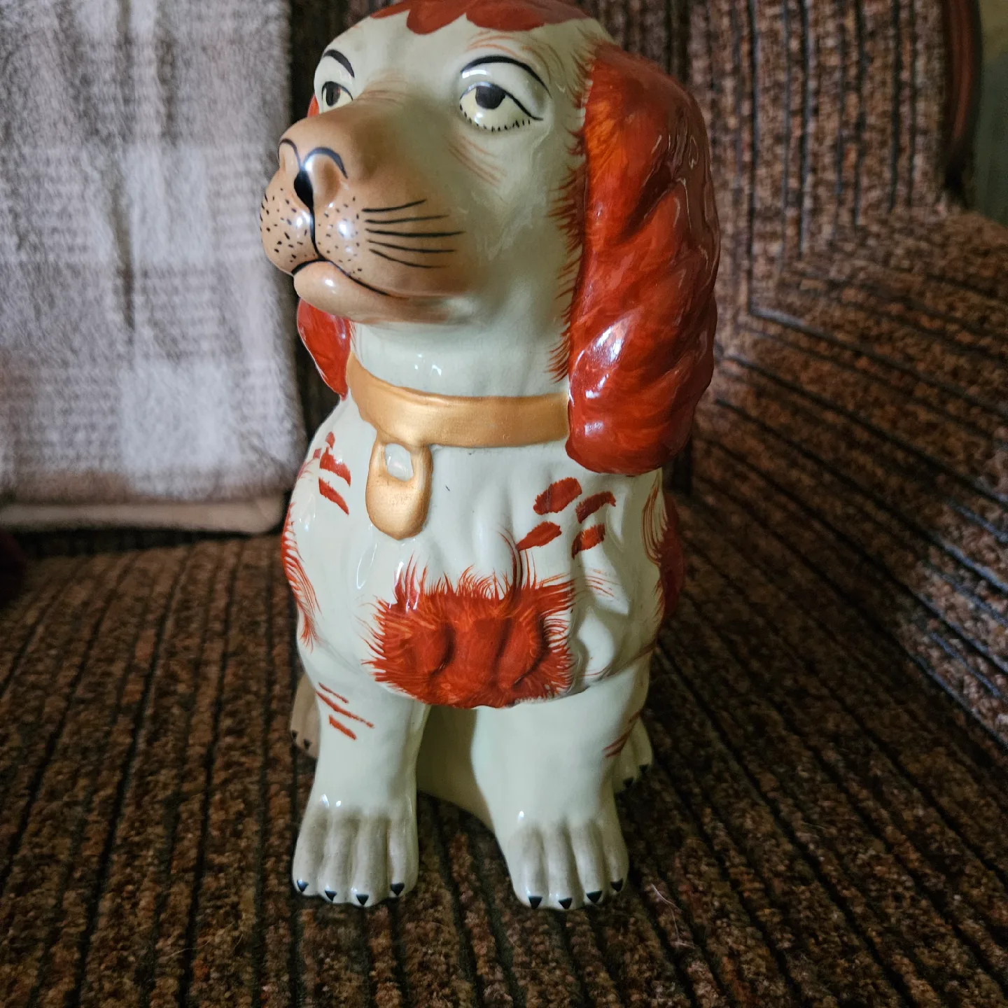 Majolica Spaniels Dogs Figurines image indicator(2)
