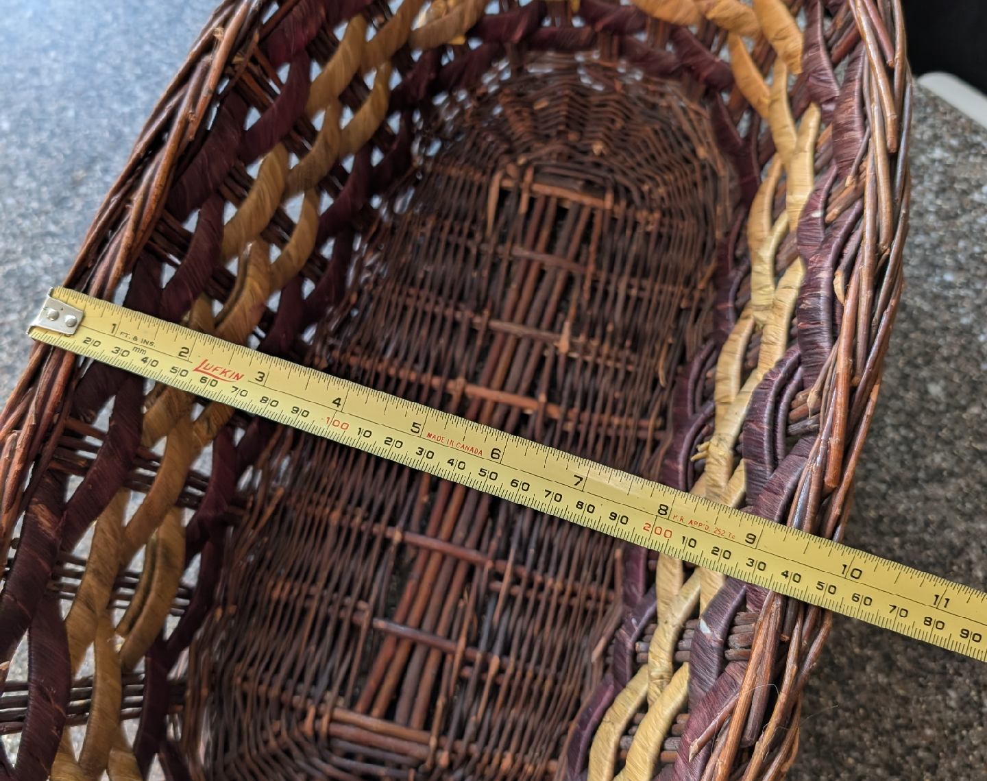 Wicker Basket - 17" Long - photo 3