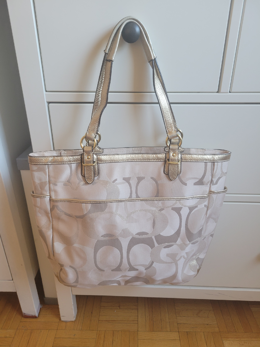 Coach Tote Bag - Beige & Gold - photo 2