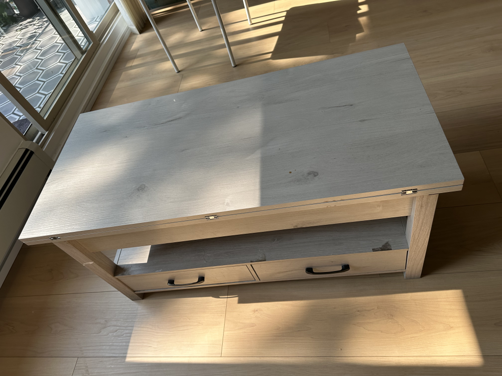 Lift Top Coffee Table - Light Wood - photo 5