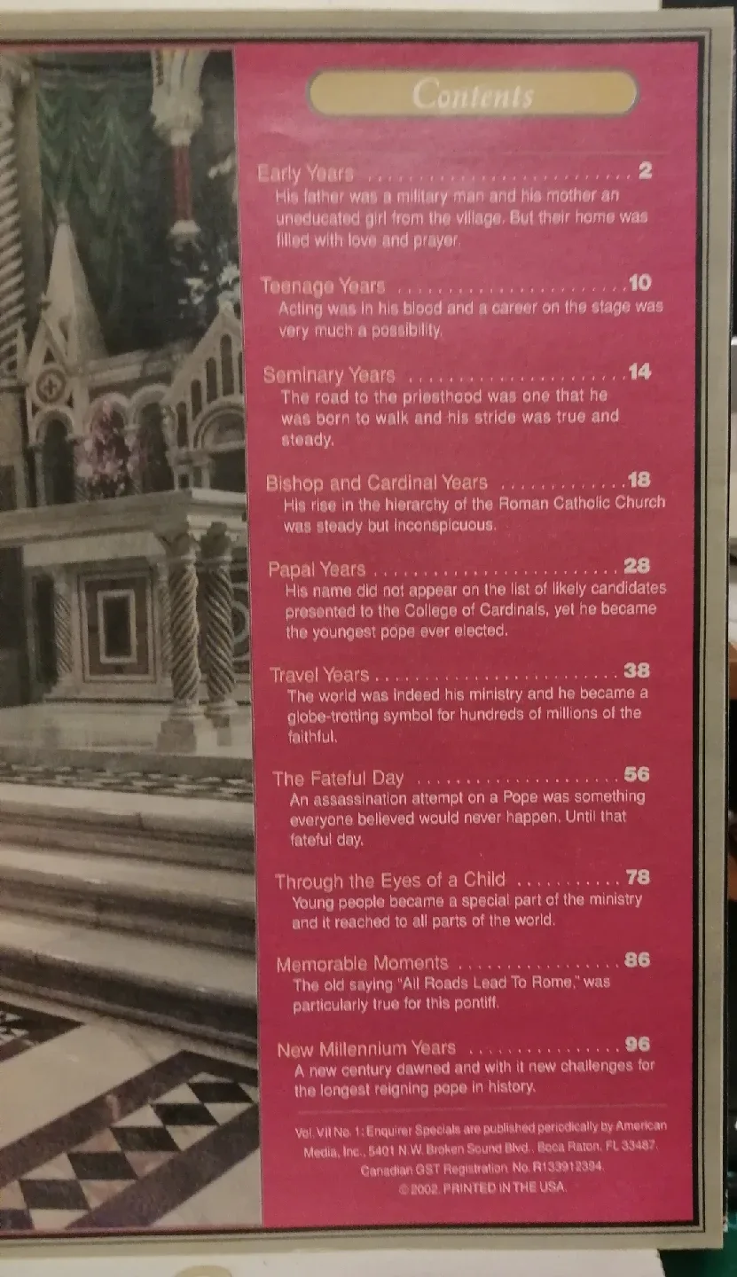 Pope John Paul II, Limited Collectors Edition Magazine image indicator(3)