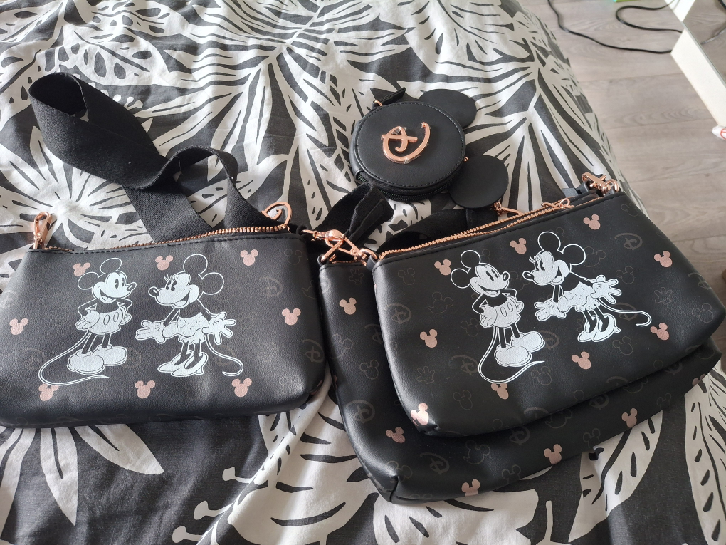Disney Mickey & Minnie Mouse Crossbody Bag with Coin Purse