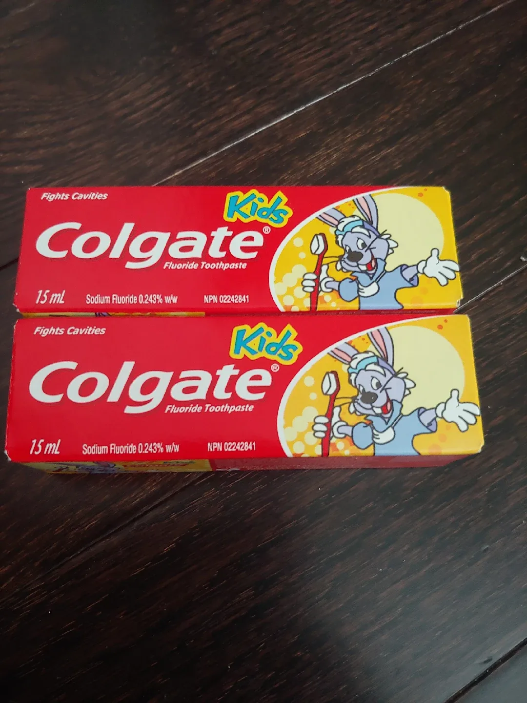 2 New Colgate Kids Fluoride Toothpaste (15ml) 🥕 thumbnail