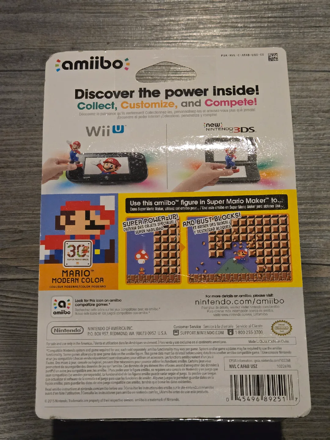 30th Anniversary Nintendo Amiibo Mario Modern Color Figure image indicator(2)