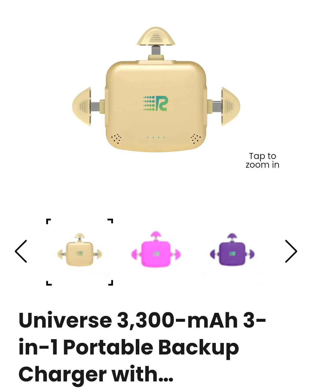 Interchangeable portable phone charger thumbnail