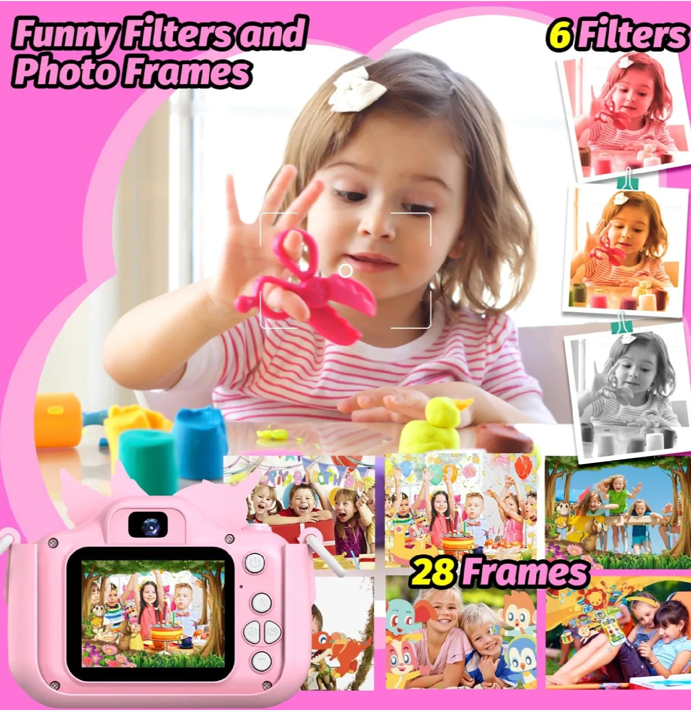 Digital Camera, w 32Gb card, New, Christmas gift image indicator(6)