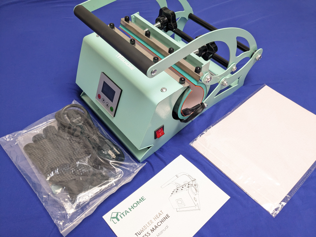 Tumbler Heat Press Machine with Heat Gloves - Tape - photo 5