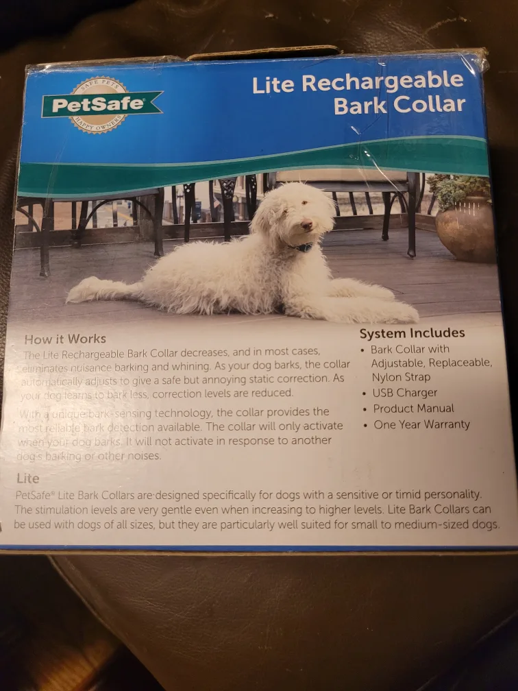 New inbox  PetSafe Lite Rechargeable Bark Collar image indicator(2)