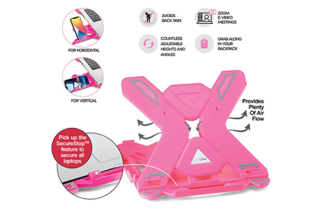 LifeLong Xtend Pink Laptop Stand - 11-17 inches - photo 4
