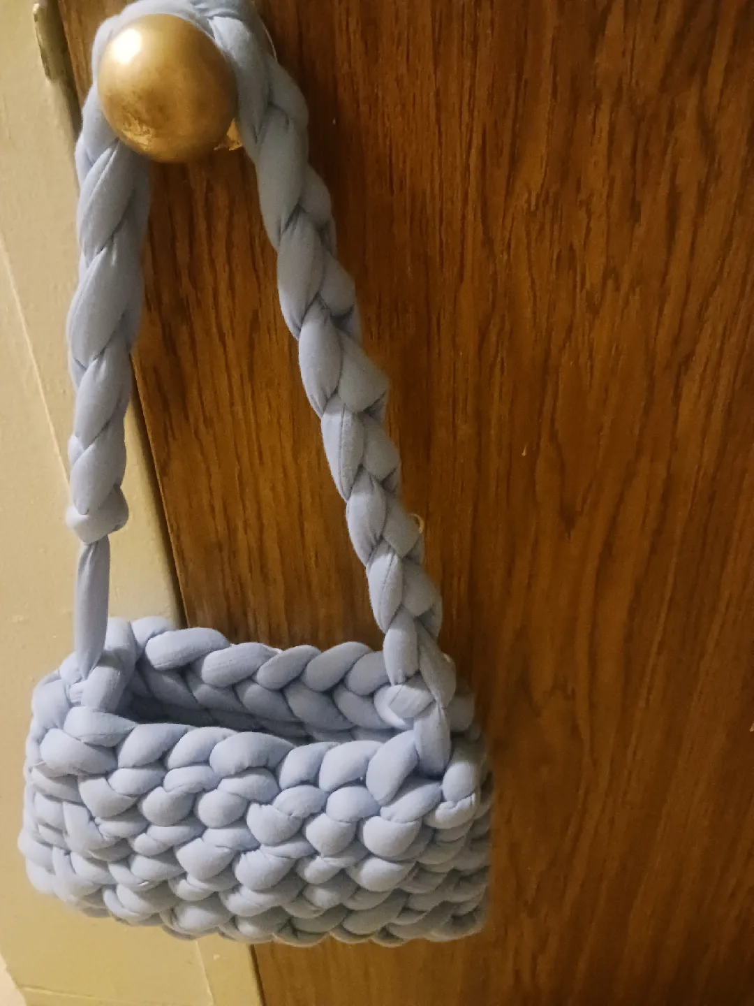 Handmade Blue Braided Bag thumbnail